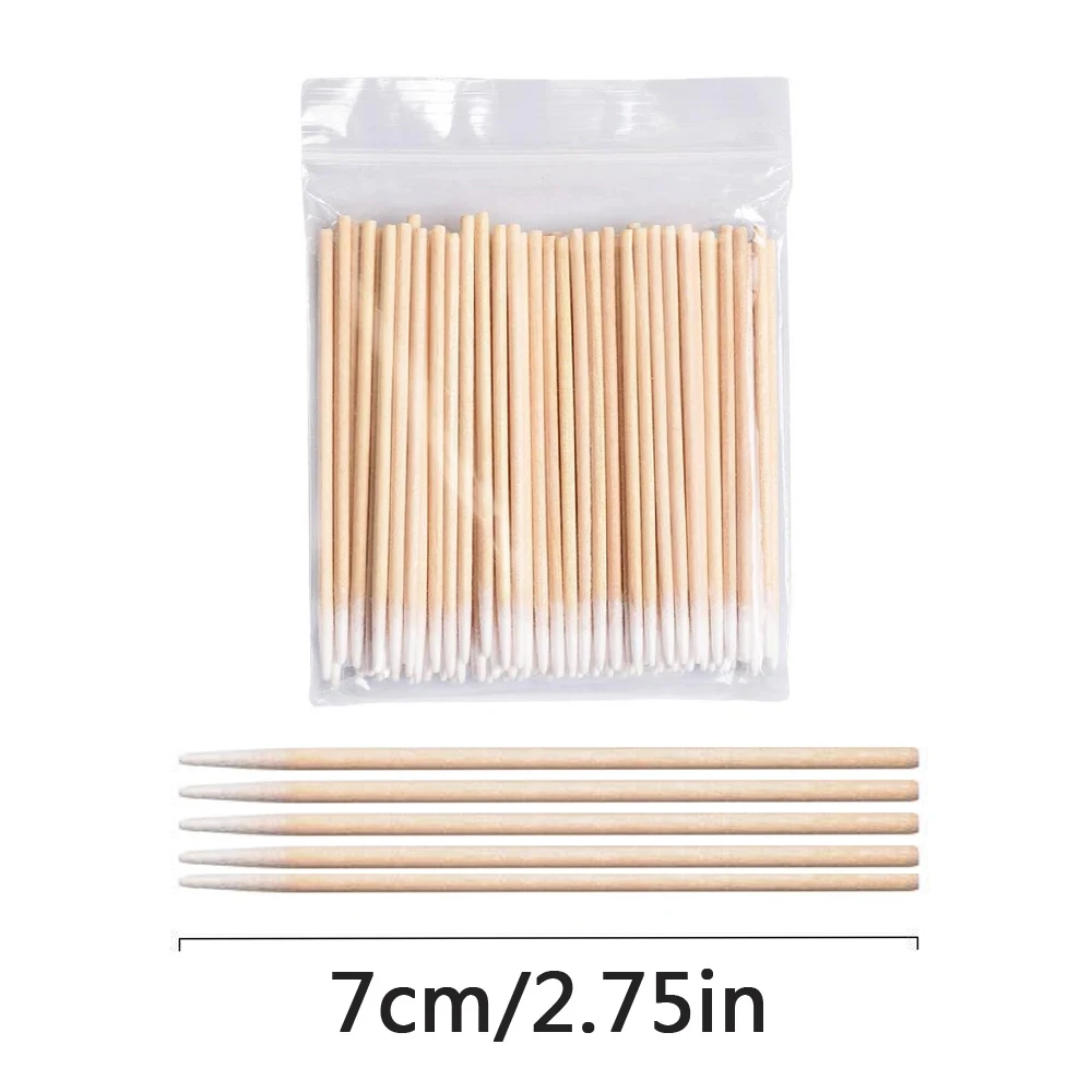 Wood Cotton Swab Nose Ears Cleaning Women Makeup Tools Lipstik Cotton Buds Tip Sticks Bastoncillos Oidos