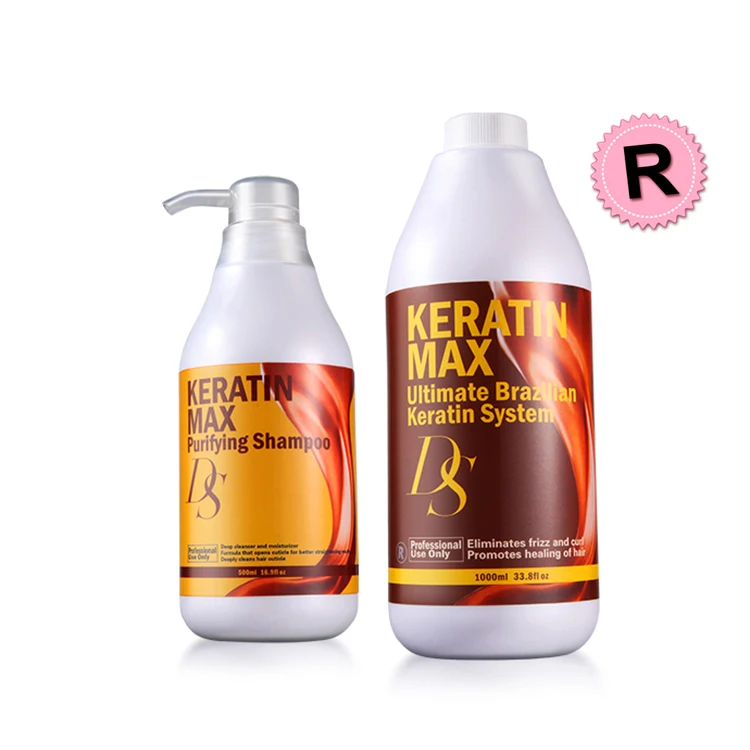 High Grade Brazilian Keratin Treatment 12% Formalin 1000ml+500ml Purifying Shampoo++300ml Daily Shampoo And Conditioner