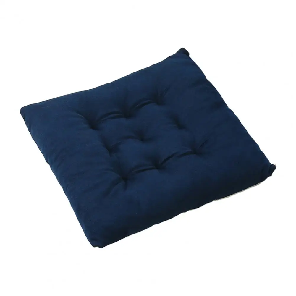 Soft Plush Chair Cushion Soft Plush Square Chair Cushion with Straps Non-slip Seat Pad for Dining Room Office Kitchen Patio