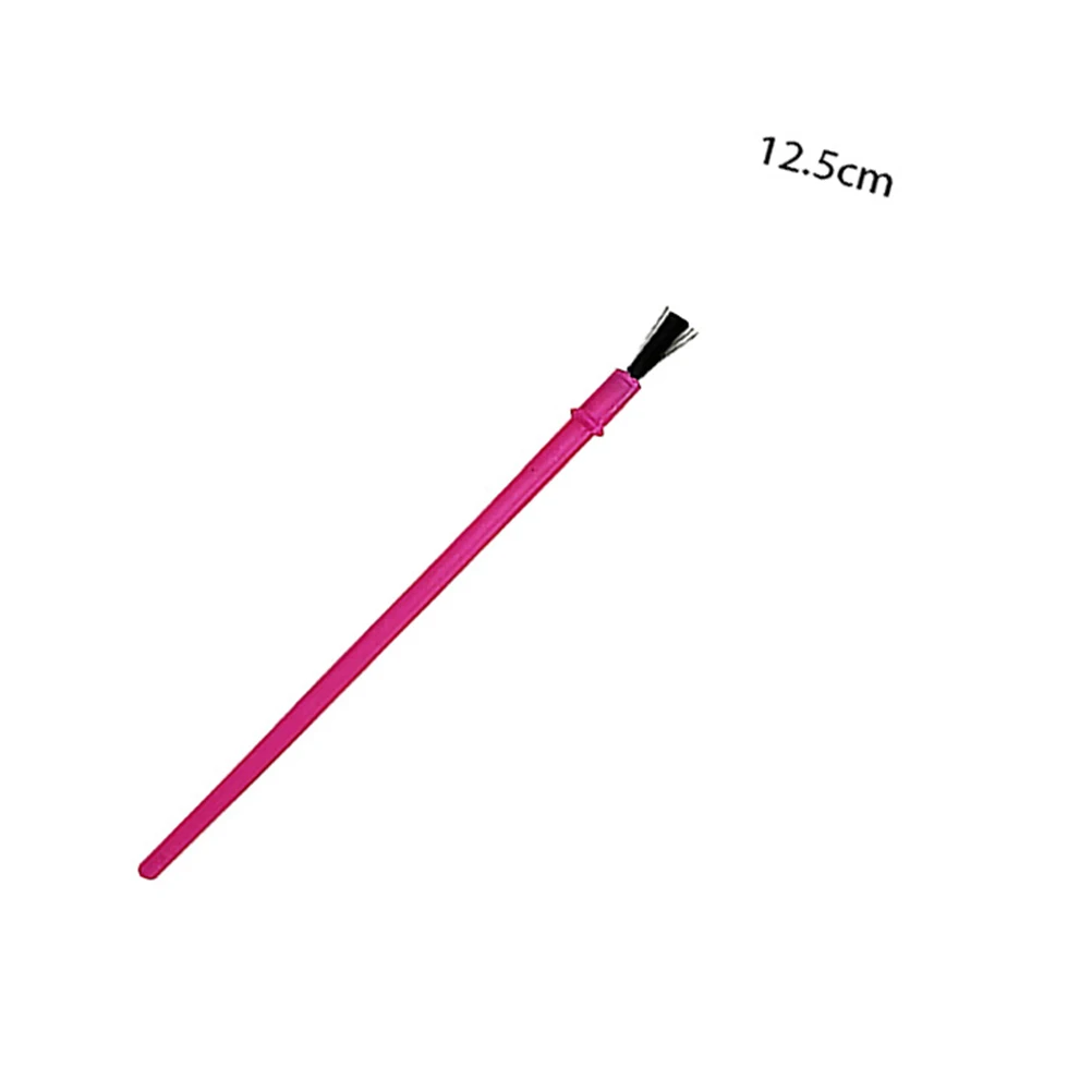 100 قطعة من فرش DIY لوازم فنية بلاستيكية للأطفال أدوات رسم تفاصيل مجموعة طلاء مصغرة محمولة من الأكريليك بألوان مائية لوحة زيتية