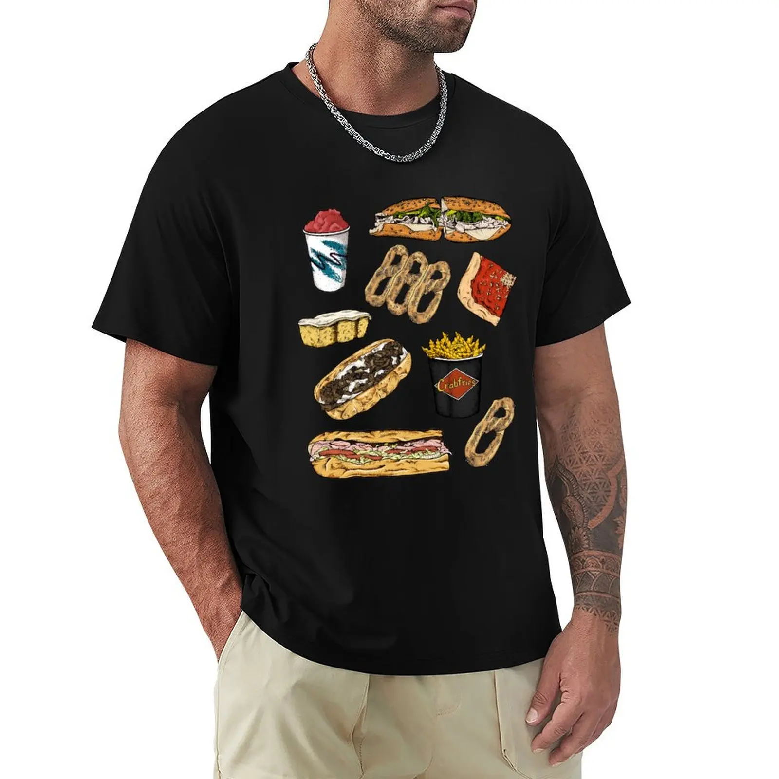 Philly Foods T-Shirt UV Protection Outdoor Tee Shirt