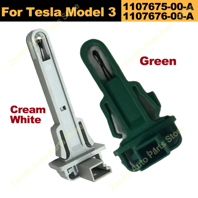 

Термистор испарителя кондиционера для Tesla Model 3 1107675-00-A 1107676-00-A 2017-2023, новый кремовый белый и зеленый