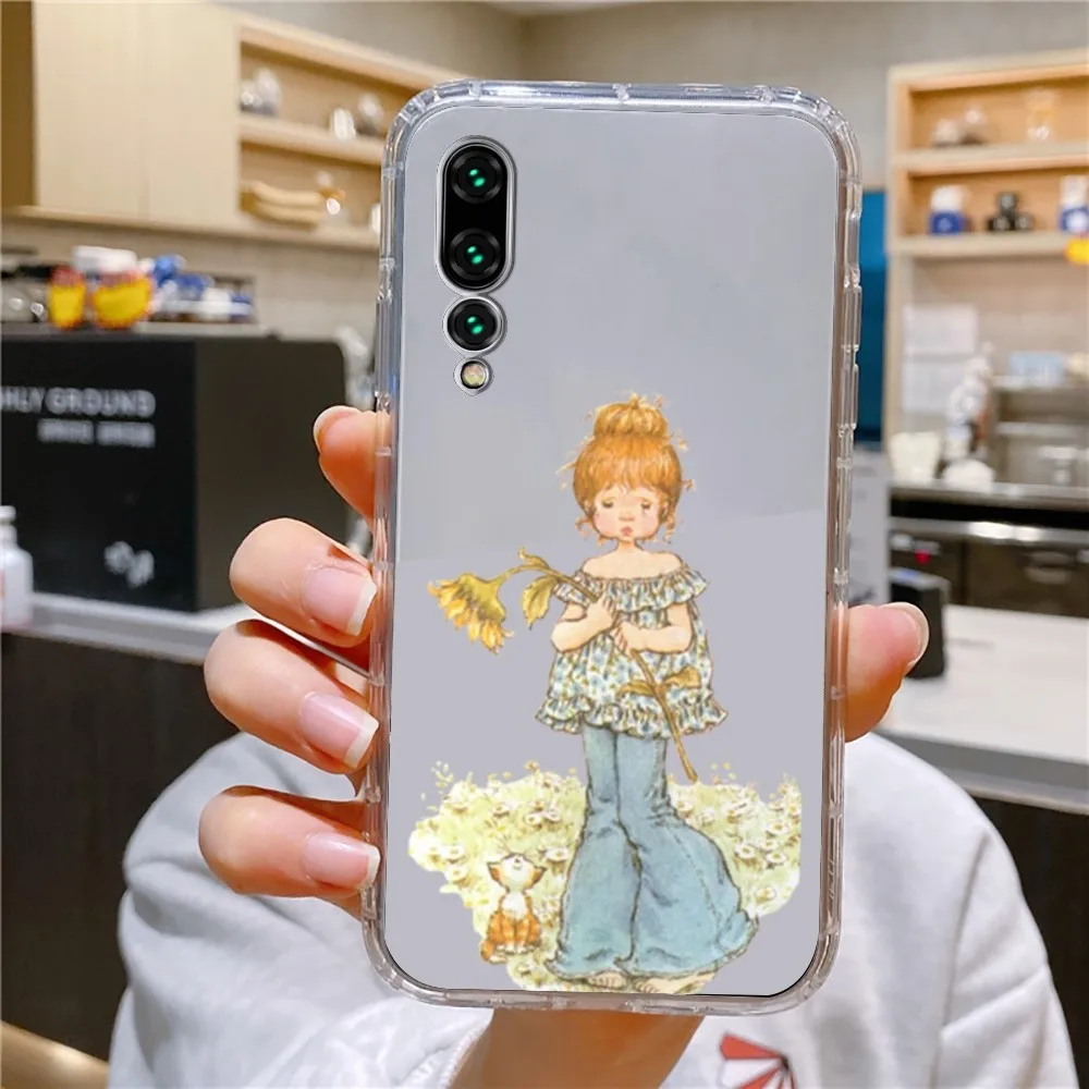 S-Sarah Kay Little_Girl Phone Case For Xiaomi 11 Redmi Note 11 5G 8T 9A 9 10T Note8Pro Note9 12SUltra Transparent Case