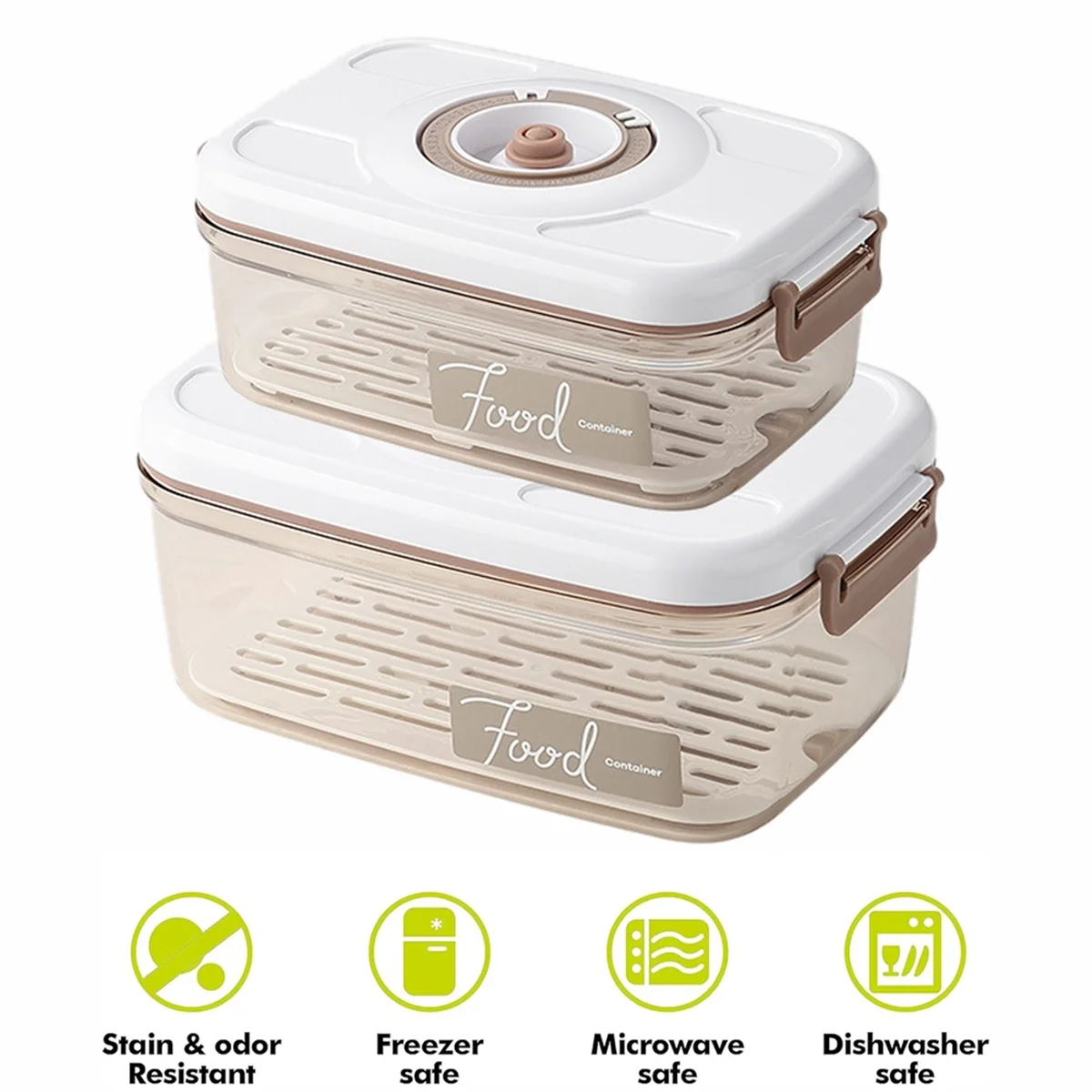 フラッシュ-スマート自動真空シーラー-真空シール食品保存容器セット-12l-21l-真空鮮度保持ボックス-密閉ジャー