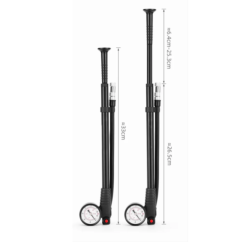 

Inflating Tires Bicycle Pump High Pressure Bicycle Pump Bicycle Pump CNC Aluminum Alloy Ergonomic T-handle Flexible Hose