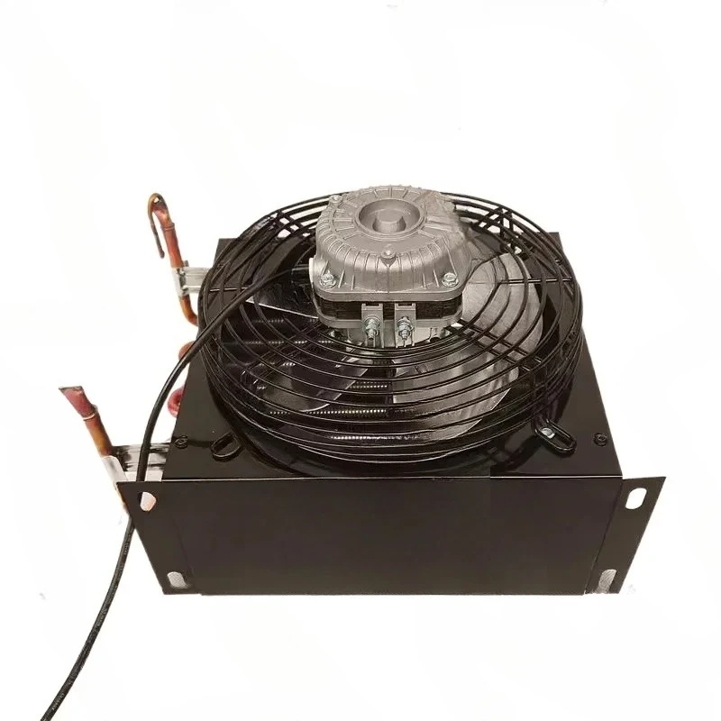 

3/8 Condenser with Fan Refrigerator Freezer Water Cooling Air Cooling Heat Exchanger CopperTube Aluminum Fin Circuit Radiator