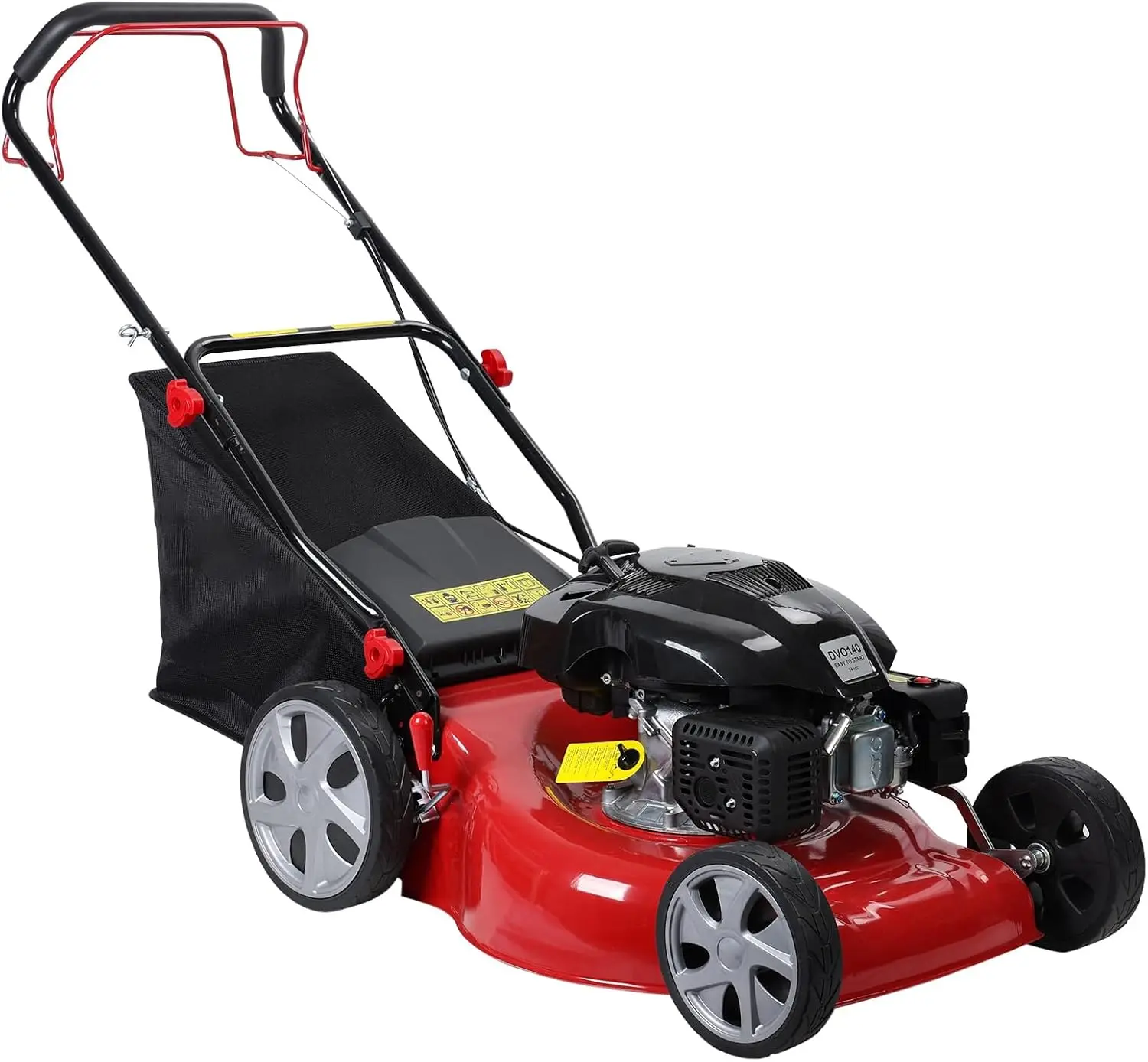 141Cc Gas Engine Lawn Mower,2850Rpm Gas Lawn Mower,Self Propelled Lawn Mower,Cordless Lawn Mower With Big Wheels,Push Lawn