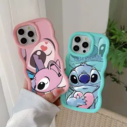 Cute Funny Pink Stitch Phone Case For Samsung A04 A05S A10S A11 A12 A20S A21S A13 A14 A55 A54 A34 A53 A30 A32 A33 A73 5G Cover