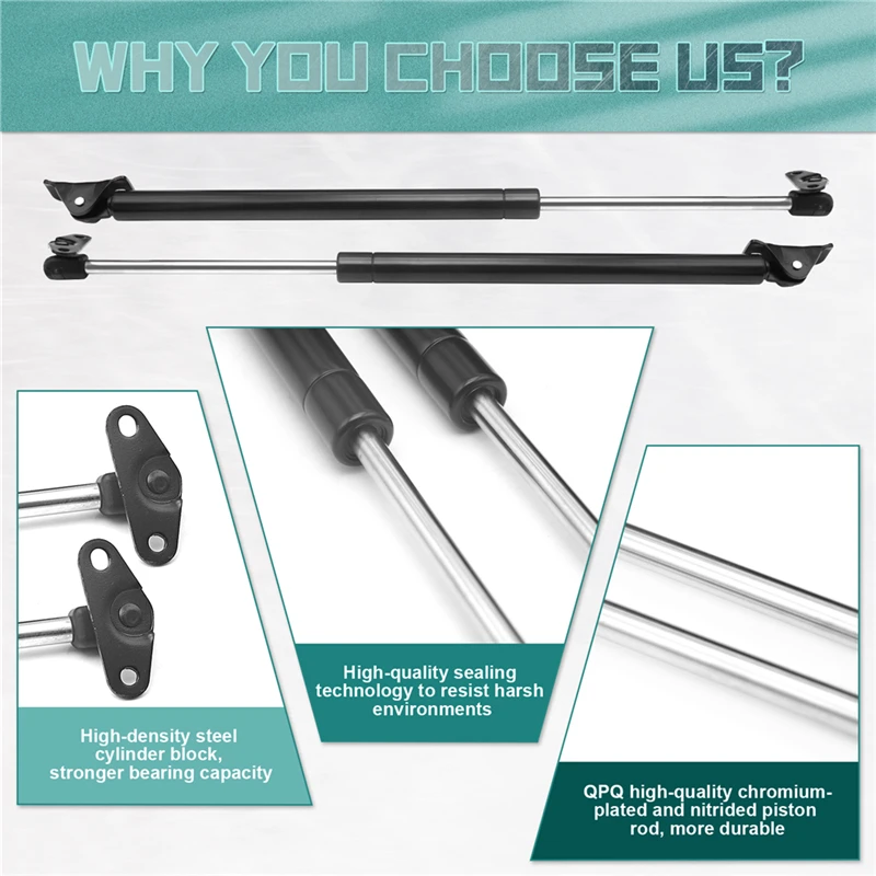 Traseiro Bonnet Tailgate Bota Suporte Barras, Gás Spring, Shock Struts, Acessórios do carro, Lexus RX300, 1999, 2000, 2001, 2002, 2003, 2pcs Set