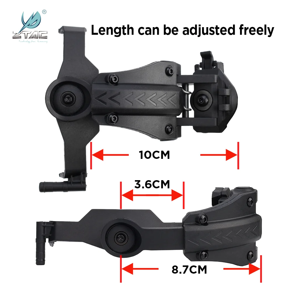 ZTAC 전술 헬멧 헤드셋, 펠토 콤타 II ARC 레일 소음 감소 픽업, 헬멧 어댑터 마운트 사냥용, 2 인 1, 신제품