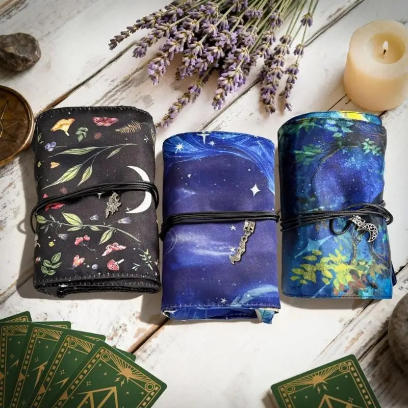652F Drawstring Tarots Card Storage Bag Divination Tools Wrap for Protective Keeping and Easy Organization Enduring