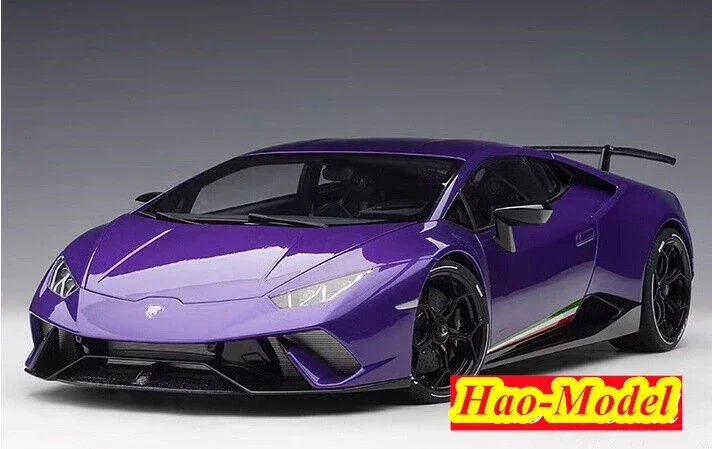 Autoart 1/12 dla Huracan performante 2017 metalowych Model odlewu ozdoby samochodowe zabawek prezenty urodzinowe dla chłopców kolekcji wystawowych hobbystów