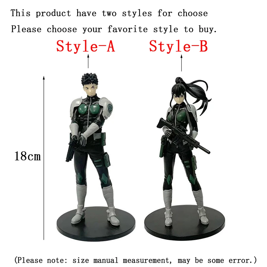 18cm Height Funny Anime Luminasta Kaiju No. 8 Kafka Hibino Reno Mina Ashiro Action Figures Statues Desk Doll Model Toys Gifts