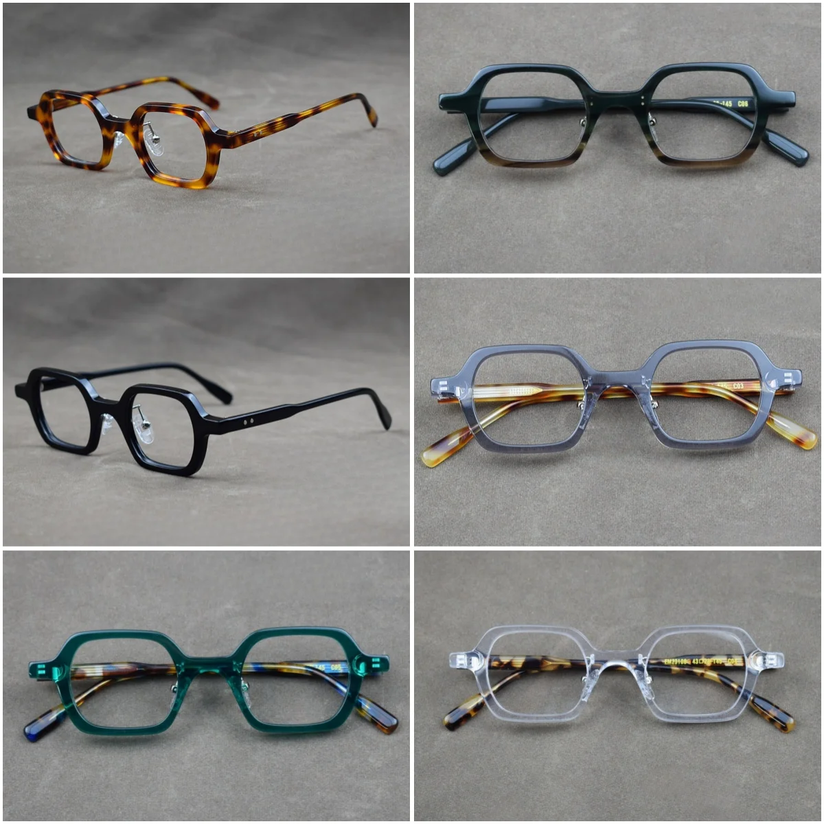 Acetate glasses frame reading glasses men's glasses transparent lenses women's farsightedness eyeglasses