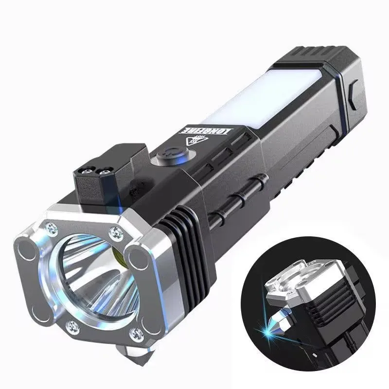 Multifunctional Safety Hammer Auto Repair Work Light Charging Treasure Emergency Broken Window Escape Outdoor Bright Flashlight