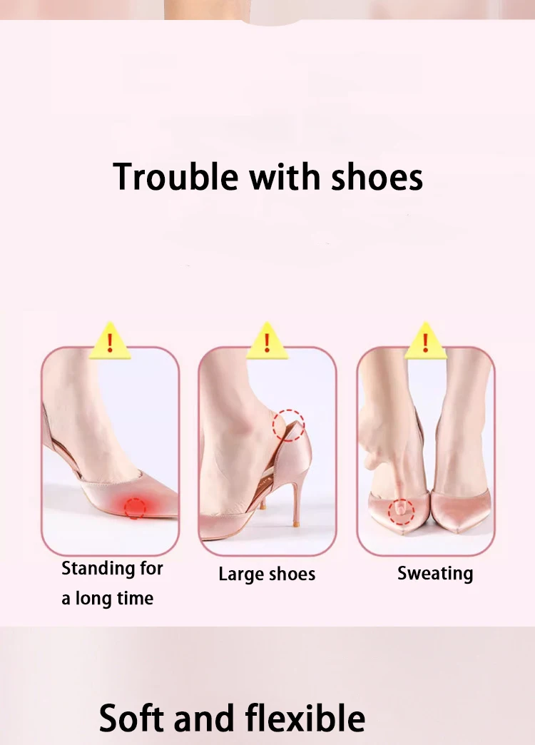 Silikon-Vorfußpolster, Massagekugeln, weiches Halbpolster, Fußpflegeprodukte, Sandalen, High Heels, rutschfestes Fußpolster, 2 Stück/4 Stück. – Detail 2