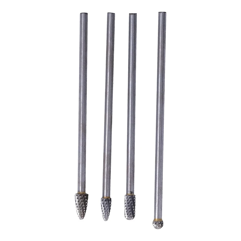 

Rotary File Long Tungsten Steel,Rotary Burr Set With 6Mm Shank For Woodworking Carving Engraving Polishing Drilling