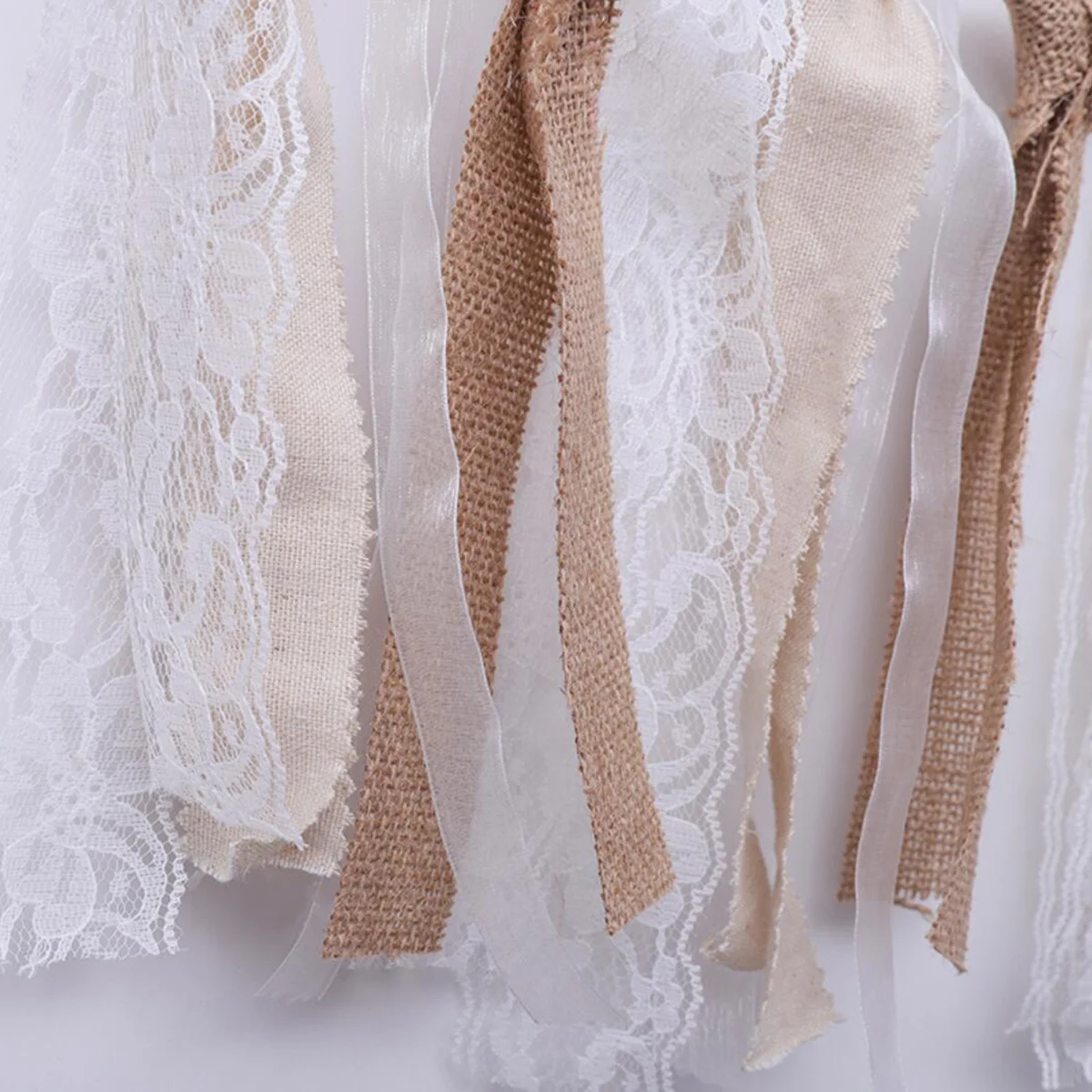 أعلام قماش من سلسلة الأميرة قابلة للغسل وإعادة الاستخدام لتزيين حفلات الزفاف وأعياد الميلاد والديكور الريفي الأنيق #3