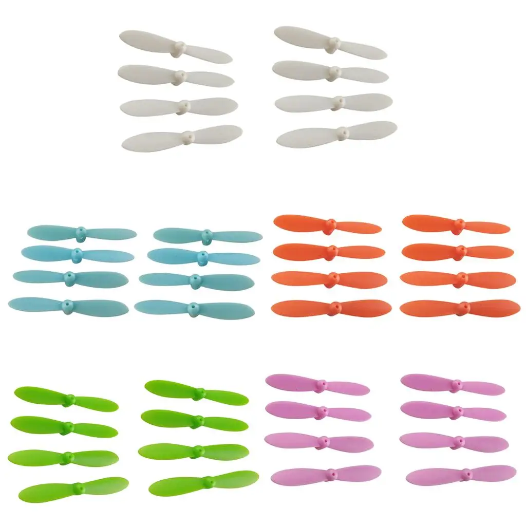 40pcs Propeller Airscrew Backup Propellers for Cheerson CX 10 Mini Drone Quadcopter Helicopter Accessory Multicolor