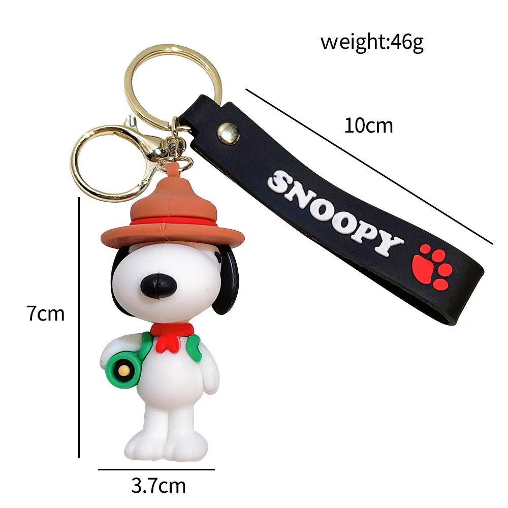Charlie Cartoon Figure Keychain Bag Pendant Phone Ins Cute Epoxy Car Key Chain Decoration Key Ring Couple Pendant Birthday Gift image 6