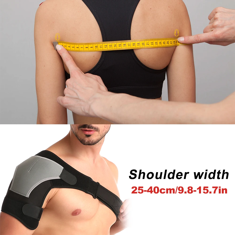 1Pcs Shoulder Support Brace with Pressure Pad, Adjustable Shoulder Brace for Torn Rotator Cuff, Tendonitis, Dislocation,AC Joint