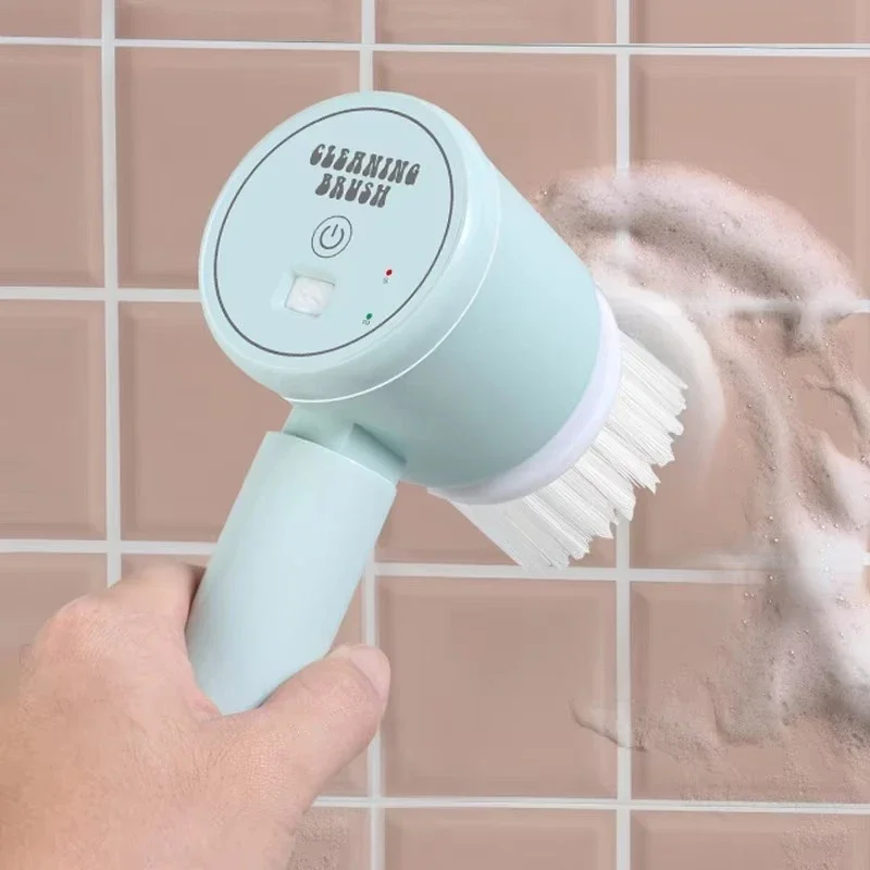Rechargeable Scrubber Brush Electric Wireless Deep Cleaner for Kitchen Bathroom Tile,Stain Remover Professional Handheld Cleaner