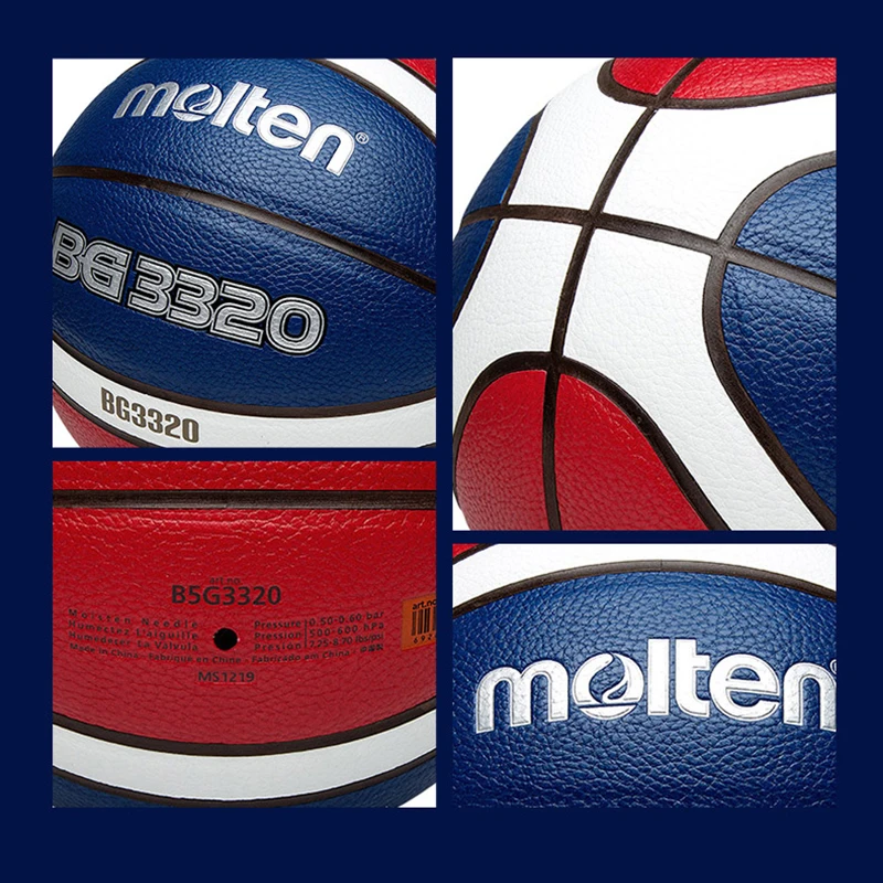 Molten Basketball Balls Official Size 7/6/5/4 PU Leather High Quality Outdoor Indoor Match Training Game Men Women baloncesto