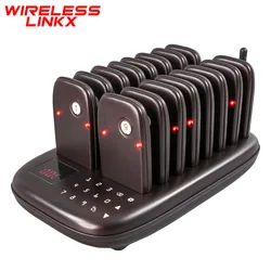 Wirelesslinkx Restaurant Pager System Food Truck Queue Calling Customer Beepers For Cafe Clinic Food Court Bar with Vibration