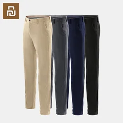 Youpin SKAH Classic Casual Trousers Men Business Straight Cotton Trousers Man Fashion Elastic Slim Fit Solid Color Casual Pants