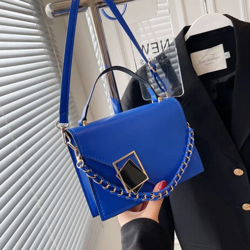 Women\'s Handbag Luxury Designer Retro Armpit Shoulder Bag Chain Messenger Flap Girl Fashion Crossbody Female Small Square Bags