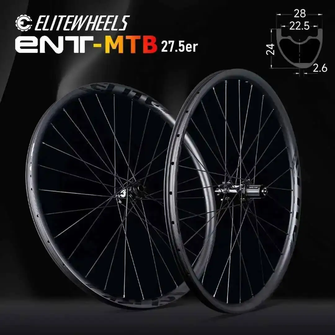 

ELITEWHEELS 27.5er Карбоновая колесная пара MTB Trail XC M11 Прямая ступица соответствует двенадцати типов ободов Cross Country All Mountain