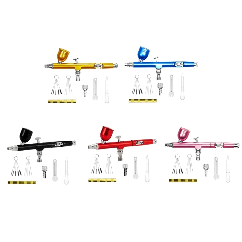 

0.3mm Nozzles Double-Action Airbrush for Cake Decorating Painting Pattern Model Airbrush Multifunctional Gravity Feed