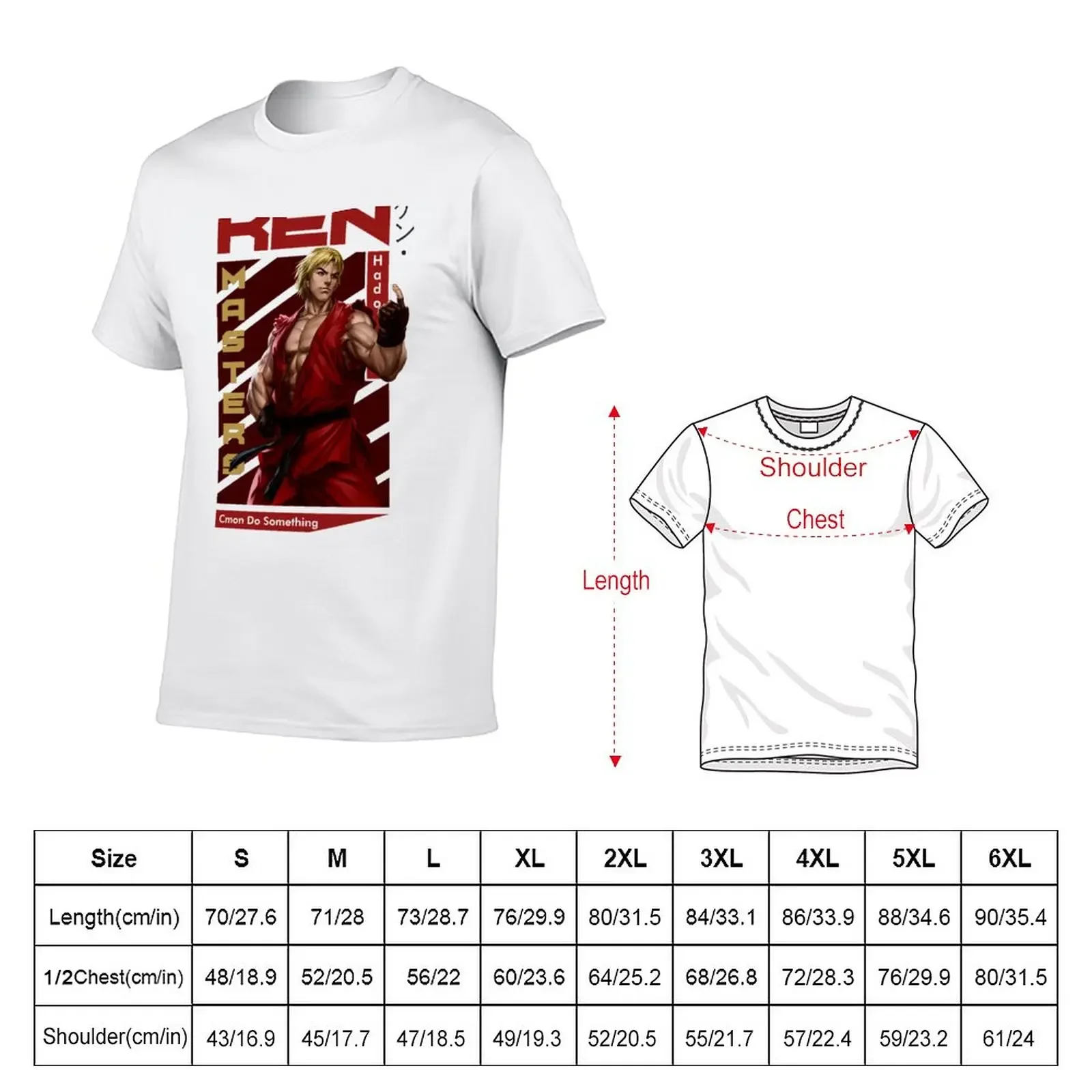 New Ken Masters Shoryuken T-Shirt quick-drying t-shirt Tee shirt mens champion t shirts