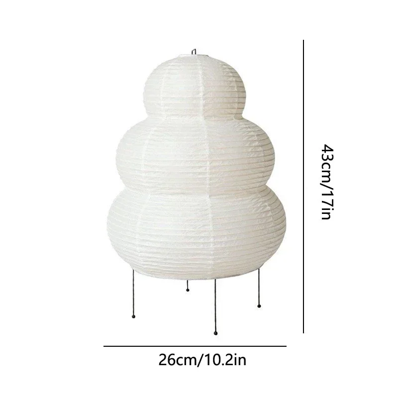 Candeeiro de Mesa Akari Noguchi Design Japonês em Papel de Arroz — foto 6