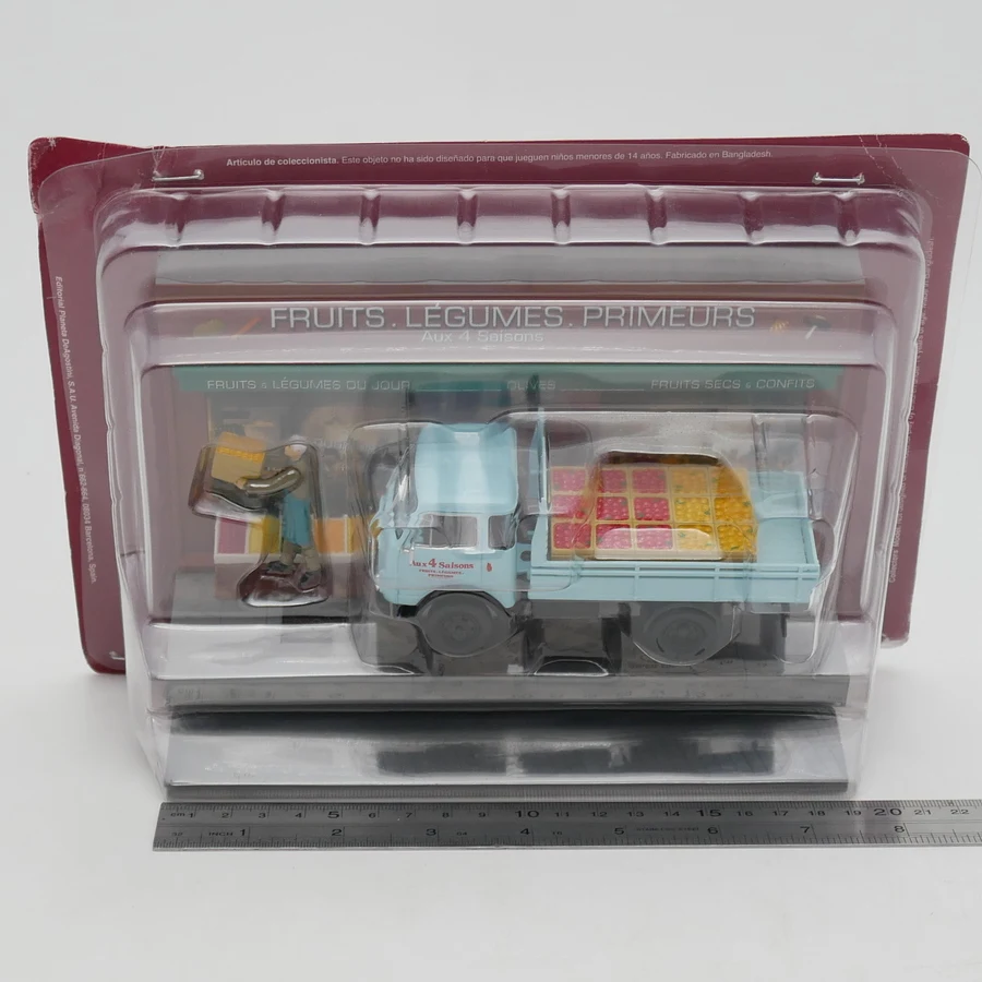 Diecast Ixo 1:43 Scale Unic 20C Furukawa Small Truck Fruit Delivery Scene Vehicle Fruit Store Sand Table Model Toy Alloy Car