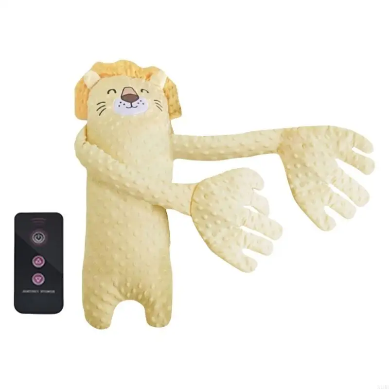 N1HB Cartoon Baby Sleep Doll Dolling Hand Pillow Toy مع لعبة خدمة طويلة عن بُعد للحديدين #5