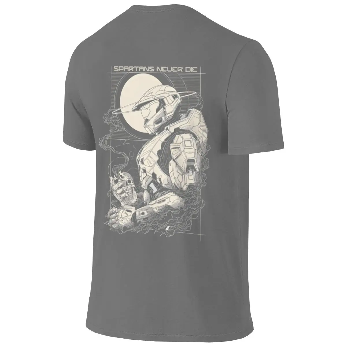 Spartans Never Die Breathable Reversible T-shirt Japanese Style Minimal Home Comfort Basic Tee