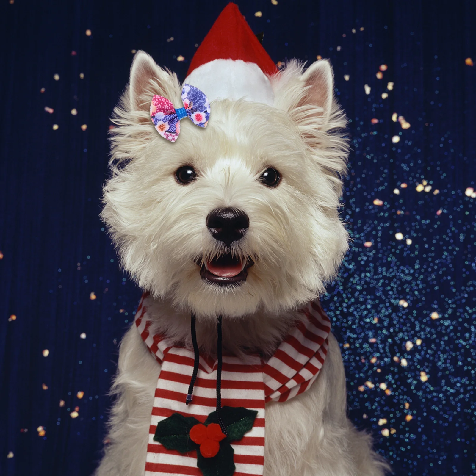 

Adorable Pet Bows Elastic Bands for Dogs Cats Durable Soft Bowknot Puppy Hair Decoration Accessories DIY Topknot