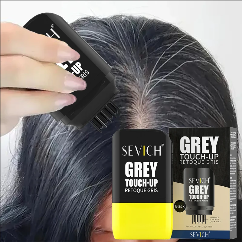 

Hair Dye Pen Temporary Hair Dyeing Stick Root Touch-Up Hair Stick Quick Gray Coverage Pen Beard Color Hair Concealer Coloring