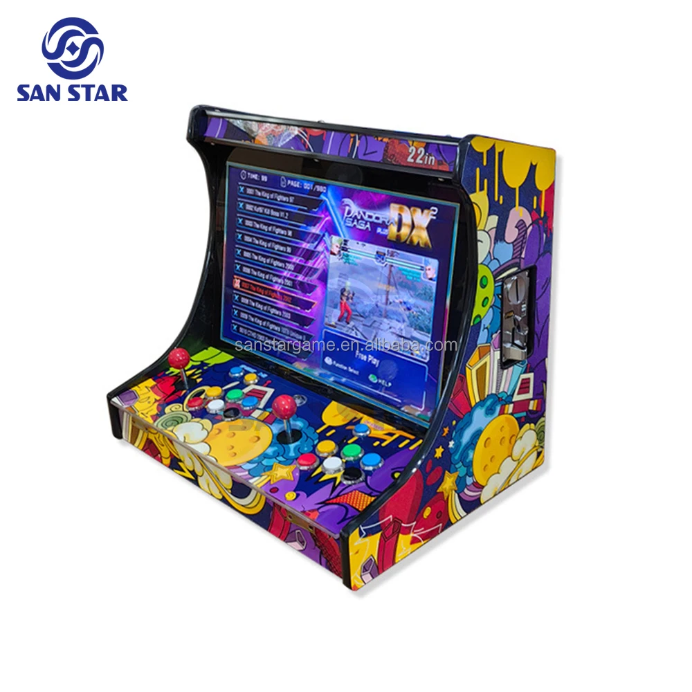 

Pandora box Arcade 22-дюймовый LCD Bartop 26800 в 1 консоль Pandora игровой автомат с монетами Интерактивная аркадная игра