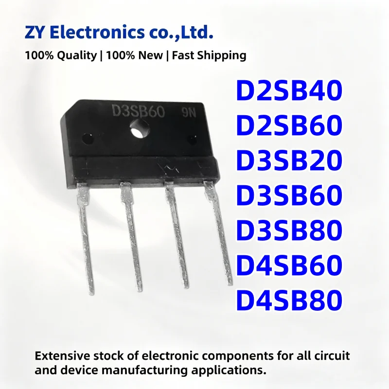 10pcs/lot NEW D2SB40 D2SB60 D3SB20 D3SB60 D3SB80 D4SB60 D4SB80 Rectifier bridge rectifier