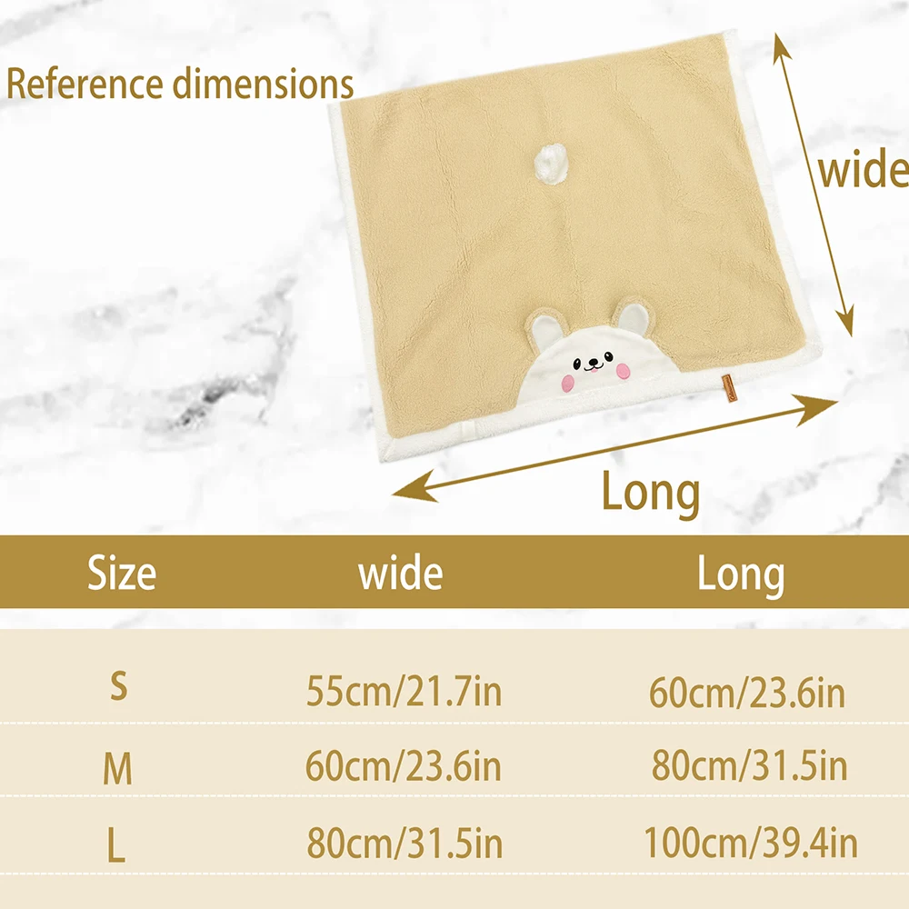 Pet Blanket Autumn Winter Thickened Cover Blanket Cartoon Multi-purpose Dog Cape Small Medium Dogs Sleeping Blanket view 2