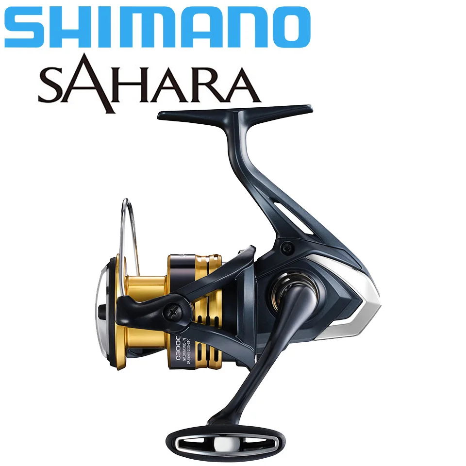 SHIMANO SAHARA Fishing Reel 5.0:1/5.2:1/5.8:1/6.2:1 3+1BB 1000-C5000HG Spinning Fishing Reel AR-C Spool Seawater/Freshwater