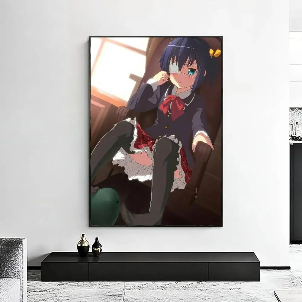 ملصق Love Chunibyo الأوهام الأخرى تاكاناشي ريكا HD جدار فني لزج مقاوم للماء لغرفة المعيشة المنزلية وغرفة النوم بار جمالي