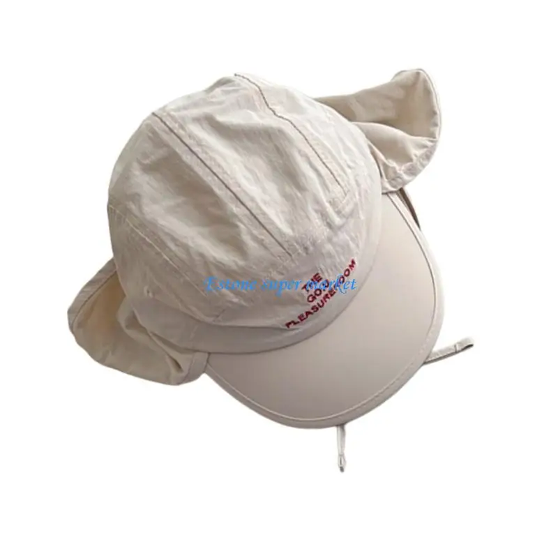 090B Child Neck Flap Sun Hat Comfortable Hat Kids Protective Outdoor Hat for Kids