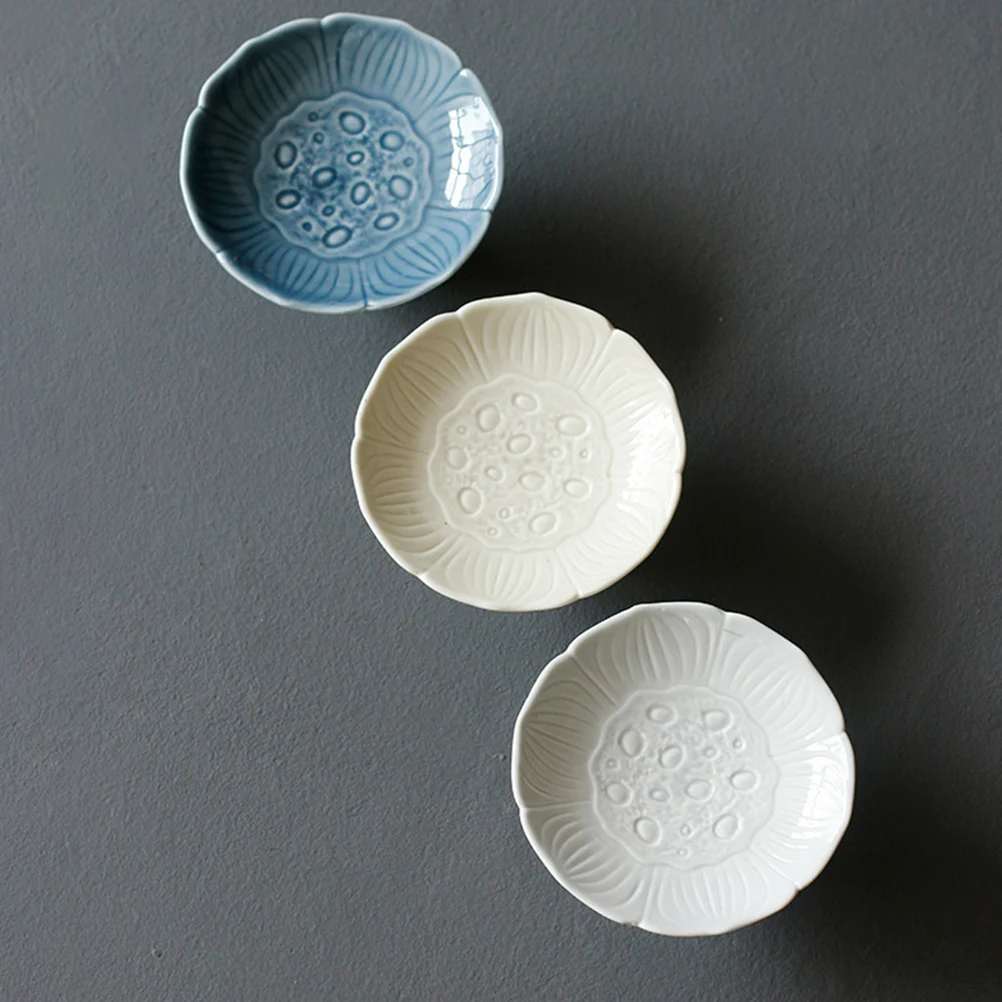 

Japanese Style Ceramic Fruit Plate Smooth Polished Food Storage Tray Snack Dessert Display Tray for Home Restaurant