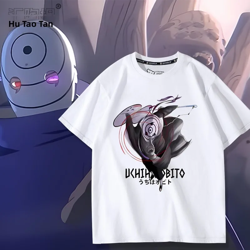 

Anime Collaborative Edition ort Sve T-irt ex Summer Breathable Cotton Youth Faion round Ne Cartoon Print