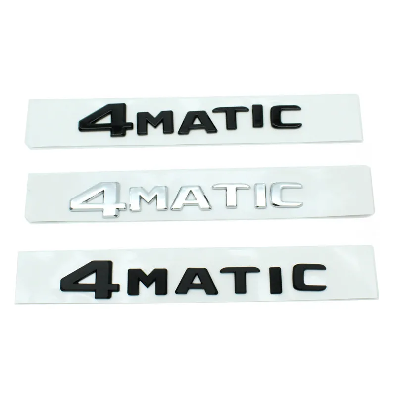 

The New ABS 4MATIC Car Trunk Door Fender Bumper Badge Decal Emblem Sticker For Mercedes Benz A B C E G S ML SL CL GLA CLA Class