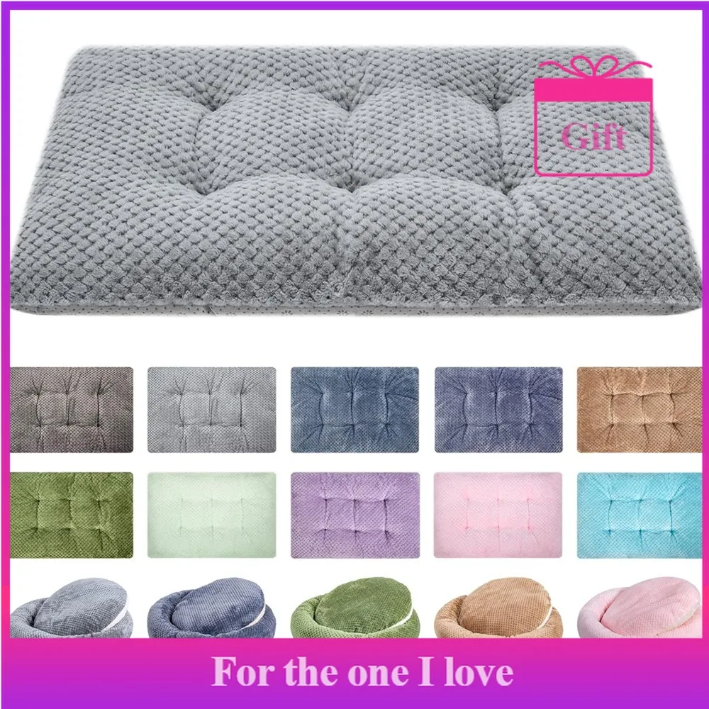 

Pet Bed, Super Soft Dog Bedding, Perfect for Dog Crates, Machine Washable and Dryable, Luxury Plush Pet Bed