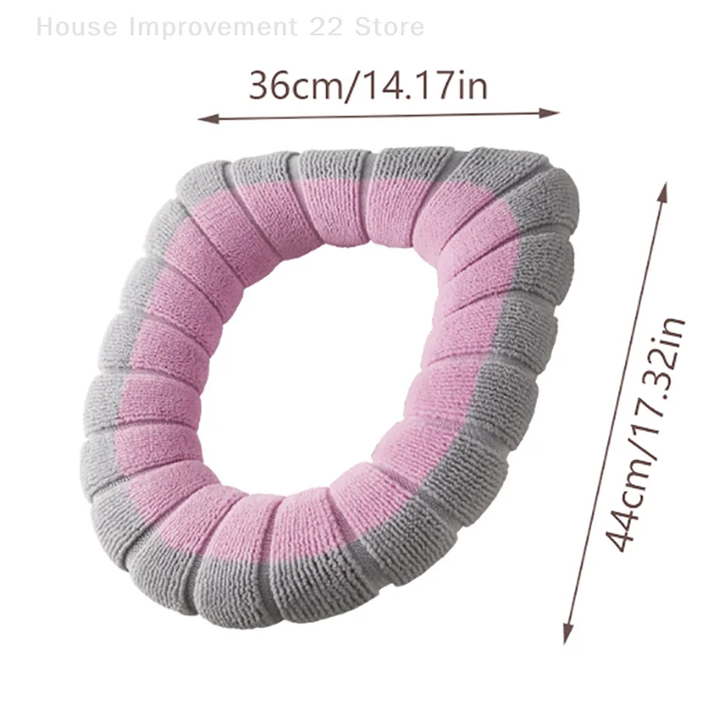 Toilet Seat Cover Warm Soft Acrylic Washable Mat Home Decor Closestool Mat Seat Case Toilet Lid Cover Accessories Bathroom Home